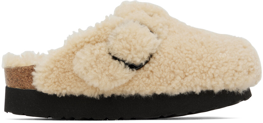 

Сабо из овчины с крупной пряжкой Off-White Boston Birkenstock