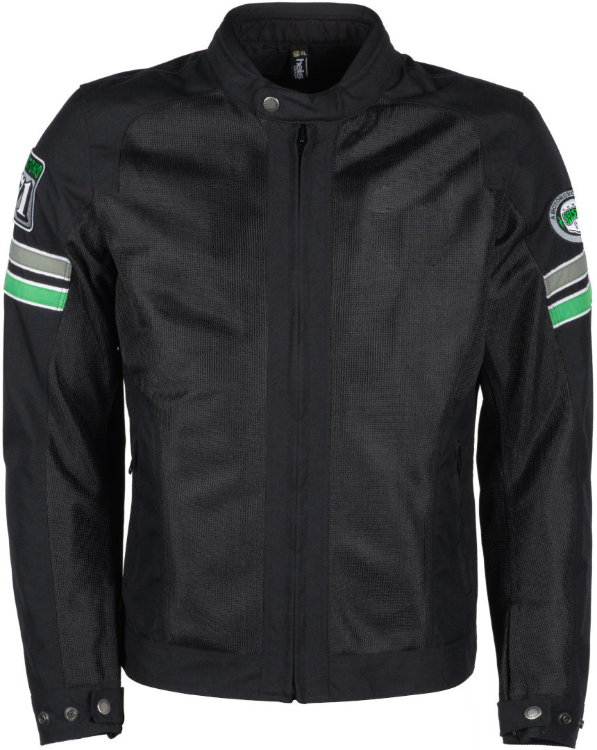 Куртка Helstons Elron Mesh мотоциклетная, черный/серый/зеленый куртка tramp размер xl серый зеленый