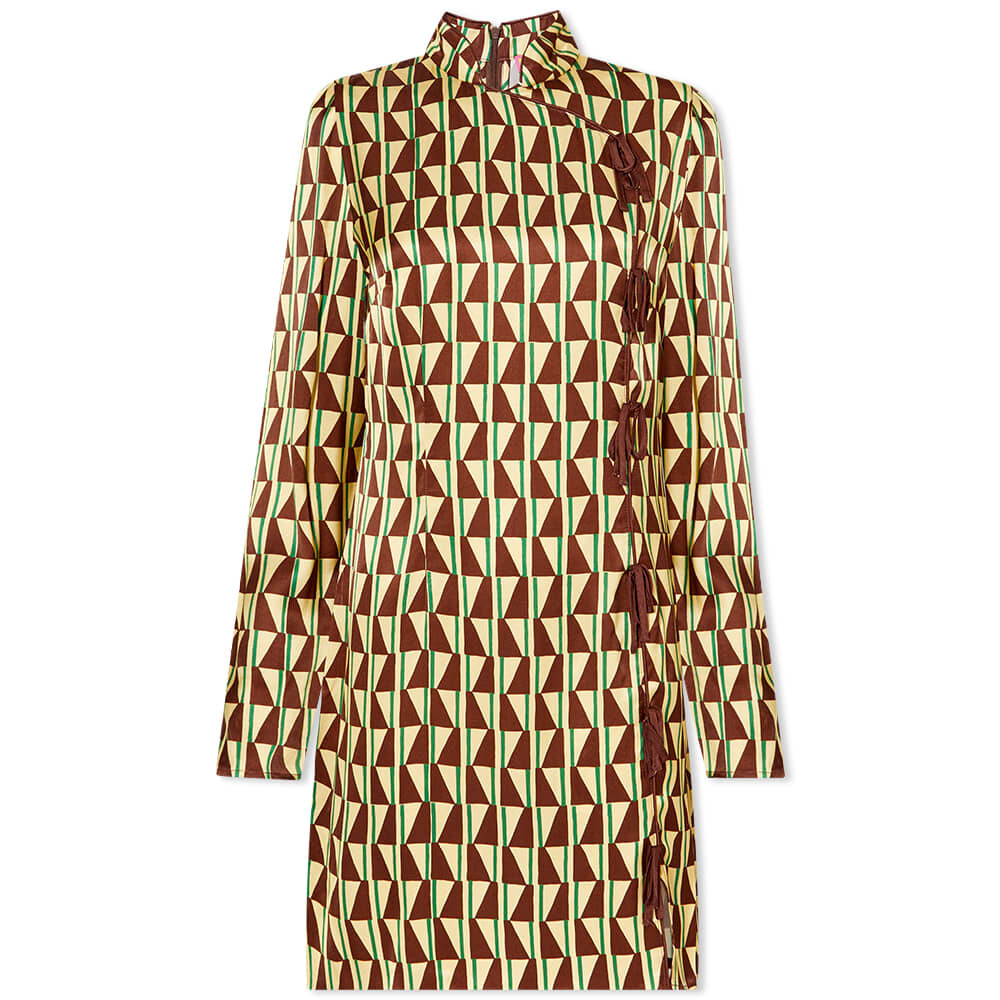 

Платье KITRI Allegra Tile Print Mini Dress