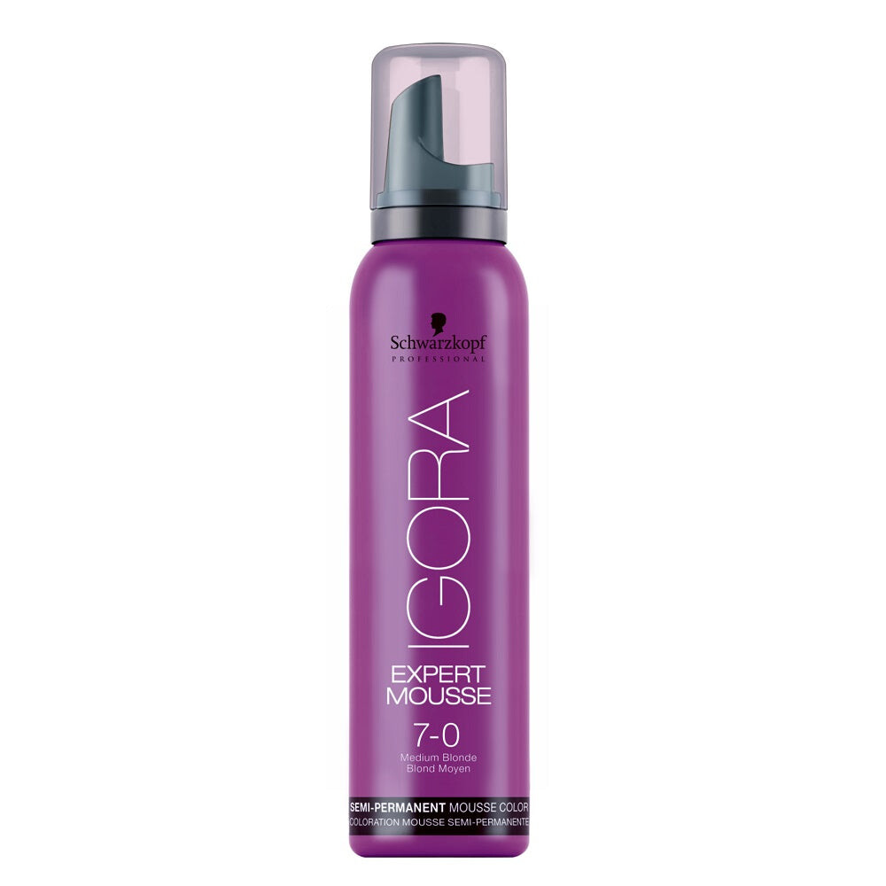

Schwarzkopf Professional Мусс-краска для волос Igora Expert Mousse 7-0 Средний Блонд 100мл