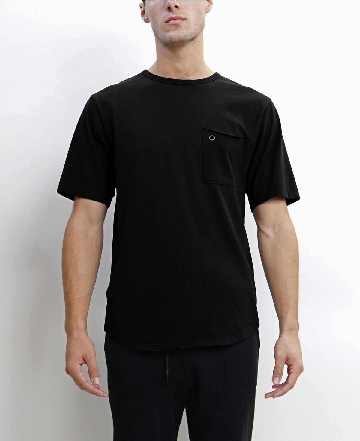 Мужская футболка с коротким рукавом COIN 1804, черный