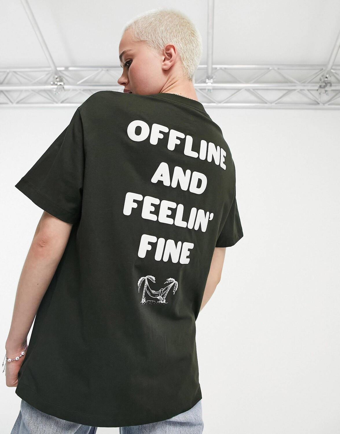 

Черная футболка бойфренда Nike Offline and Feeling Fine