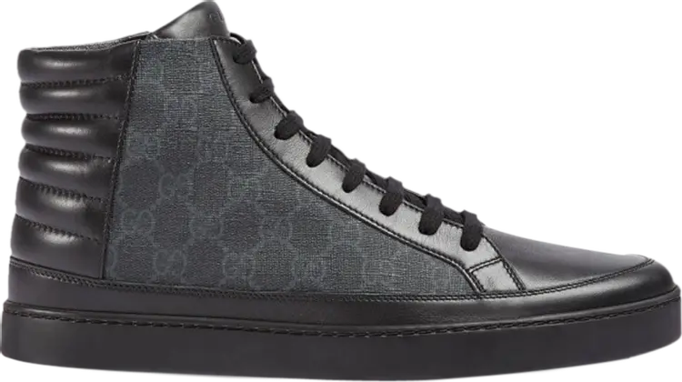

Кроссовки Gucci GG Supreme High Black Grey, черный