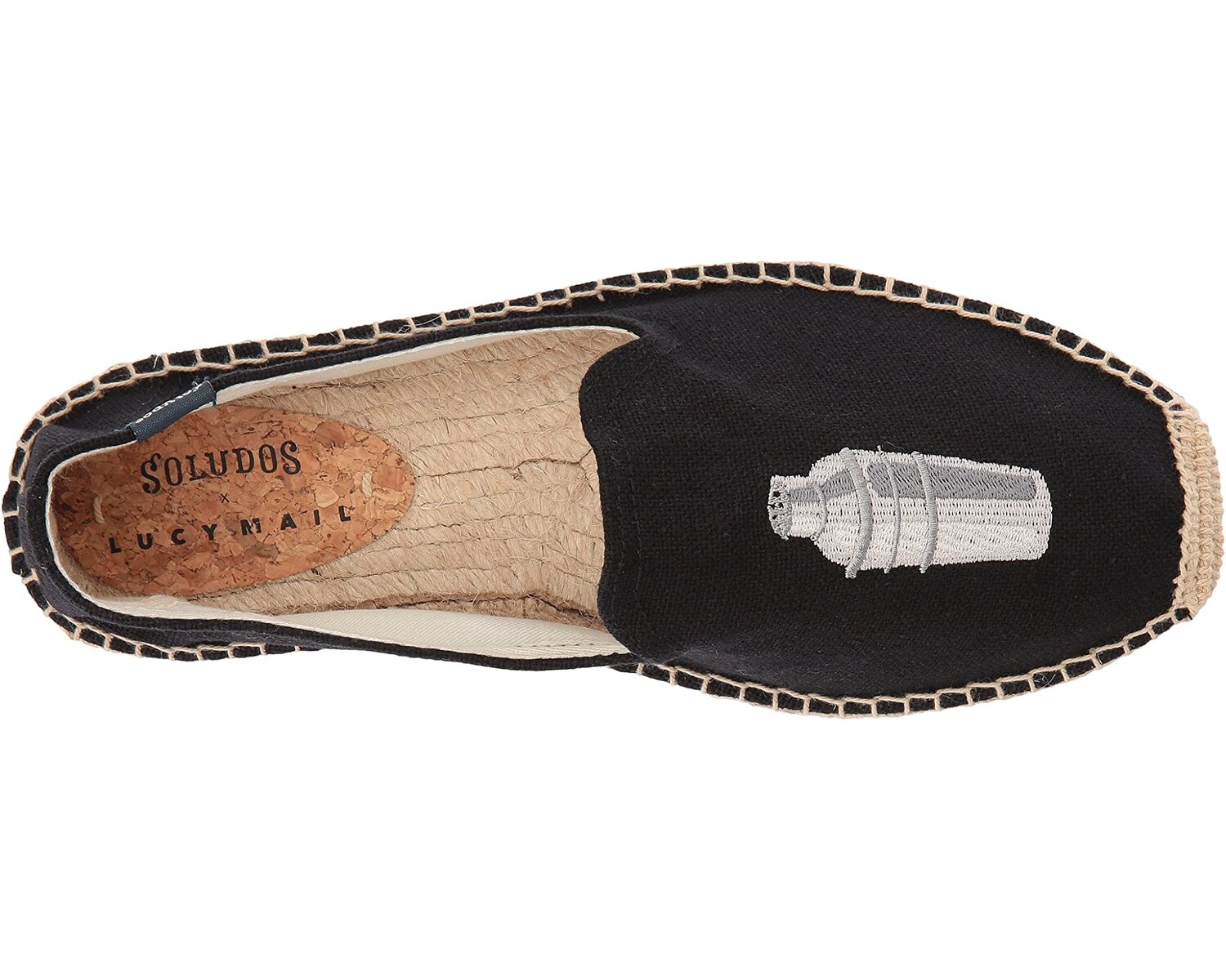 

Слипперы Negroni Shaker Smoking Slipper Soludos, черный
