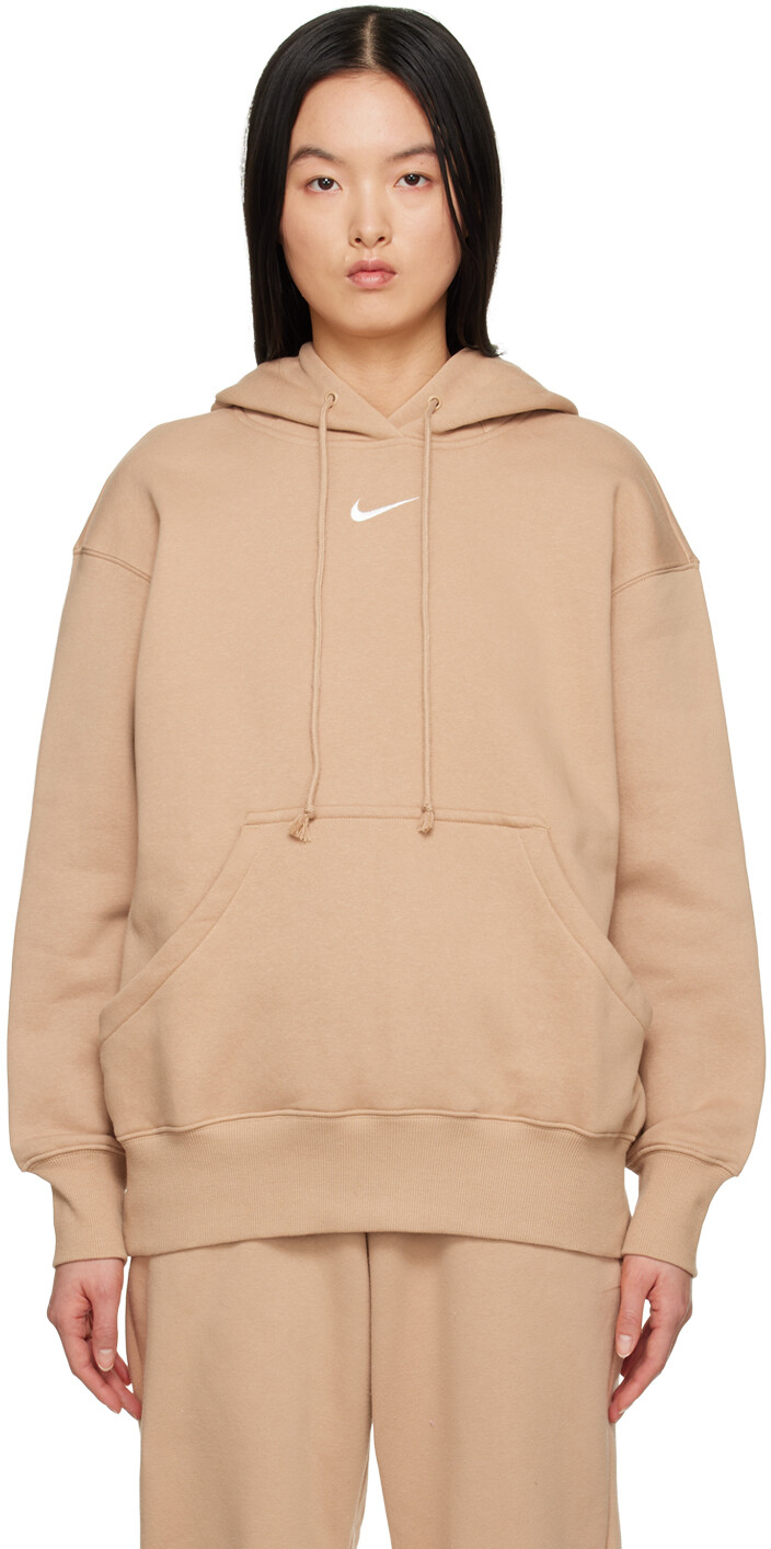 

Толстовка худи с капюшоном Nike Phoenix, светло-коричневый