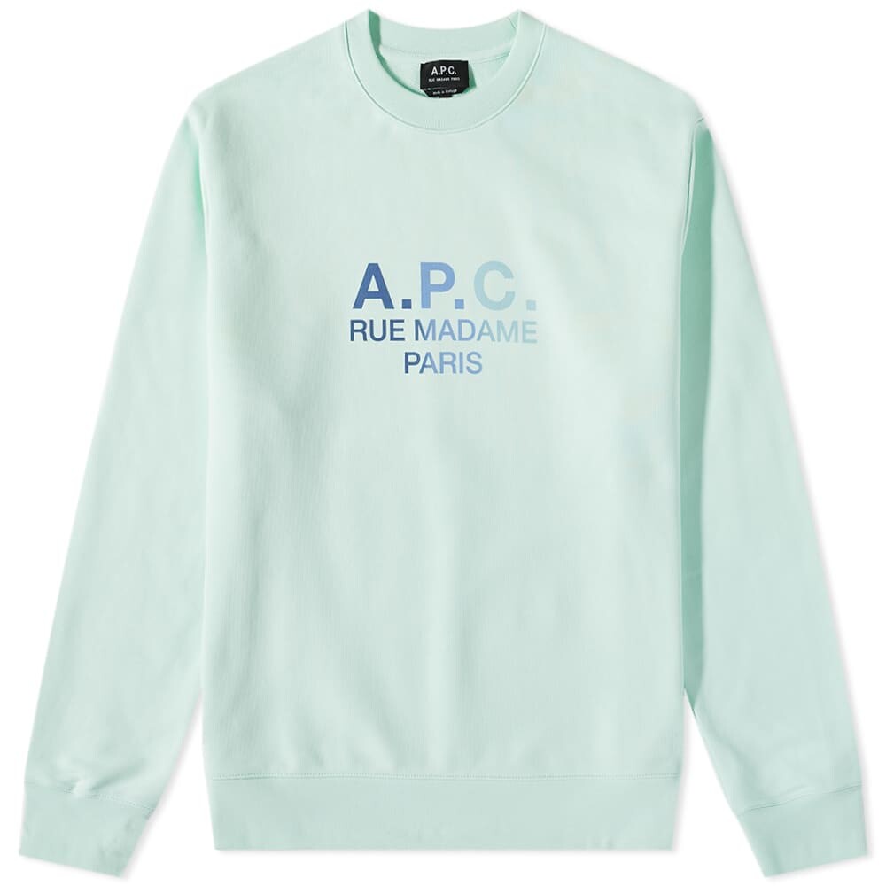 

Толстовка A.P.C. Paolo Multicolour Logo Crew Sweat, Серый