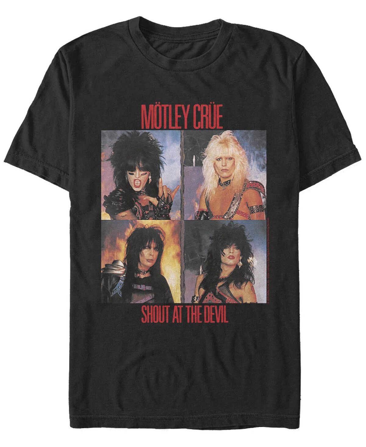 

Мужская футболка motley crue shout at the devil band Fifth Sun, черный