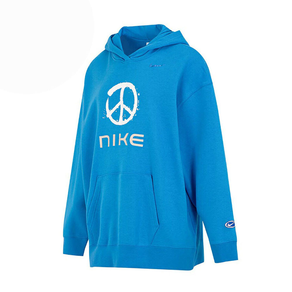 

Толстовка Nike Symbol Of Peace Oversize Fleece, голубой, Синий