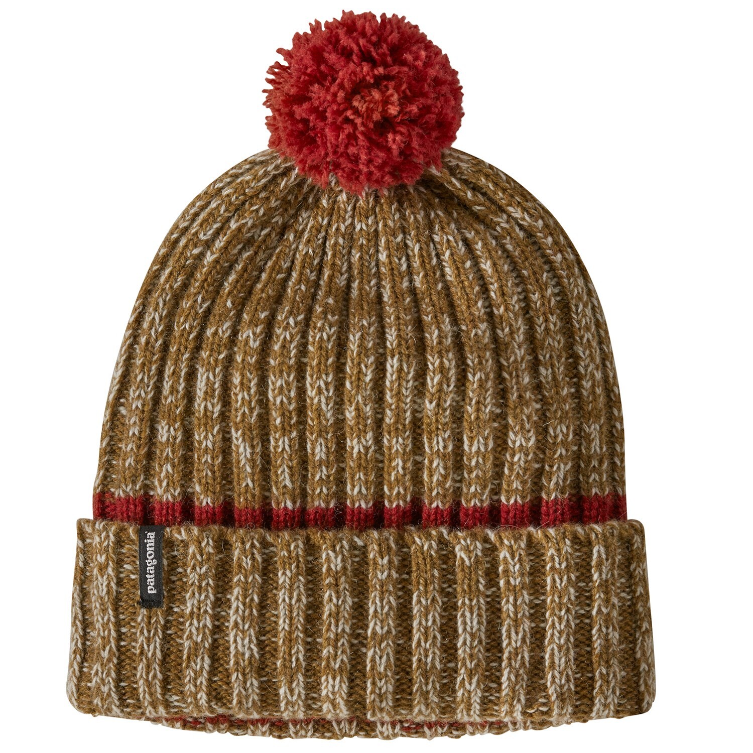 

Шапка Patagonia Wool Pom женская, horizon knit: hot ember