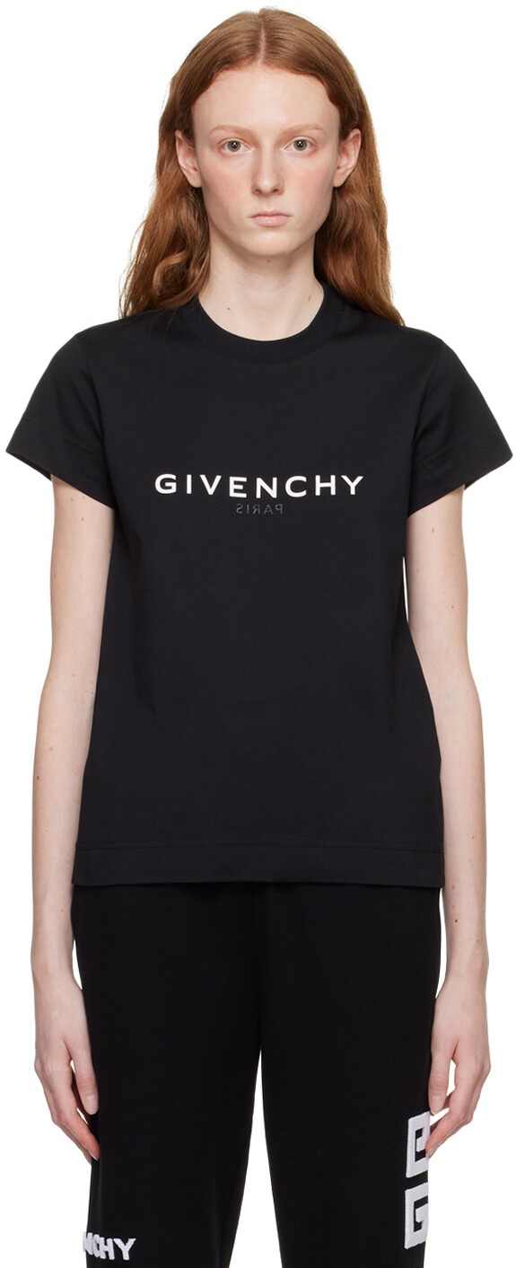 

Черная футболка с выворотом Givenchy, Черный