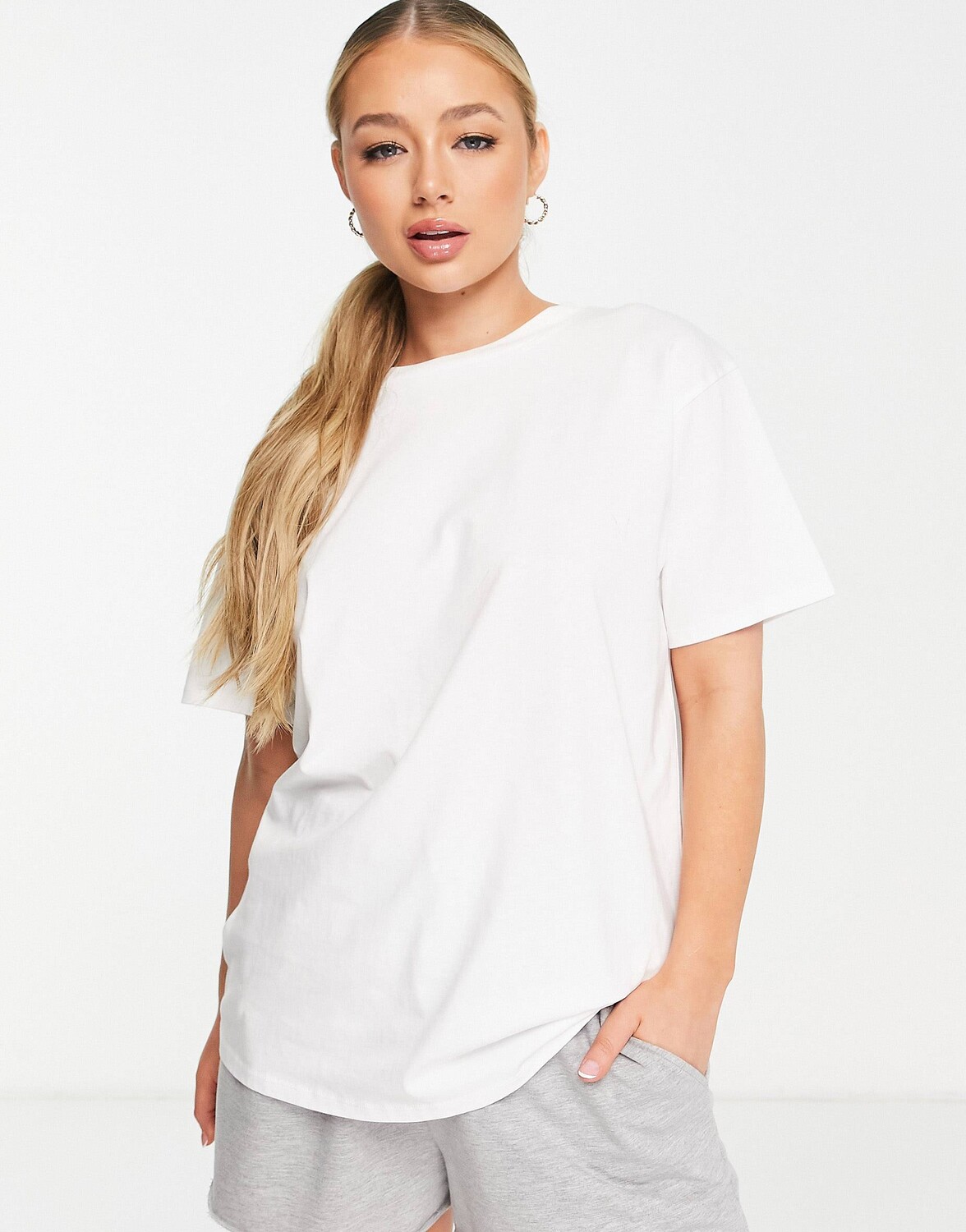 

Белая футболка оверсайз из хлопка ASOS 4505 icon, Белый