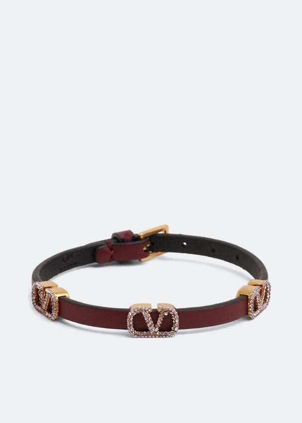 

Браслет VALENTINO GARAVANI VLogo Signature bracelet, бордовый