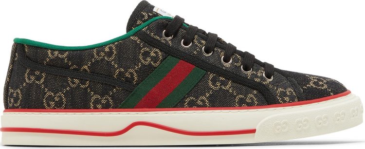 Кроссовки Gucci Tennis 1977 Black Ivory, черный - фото