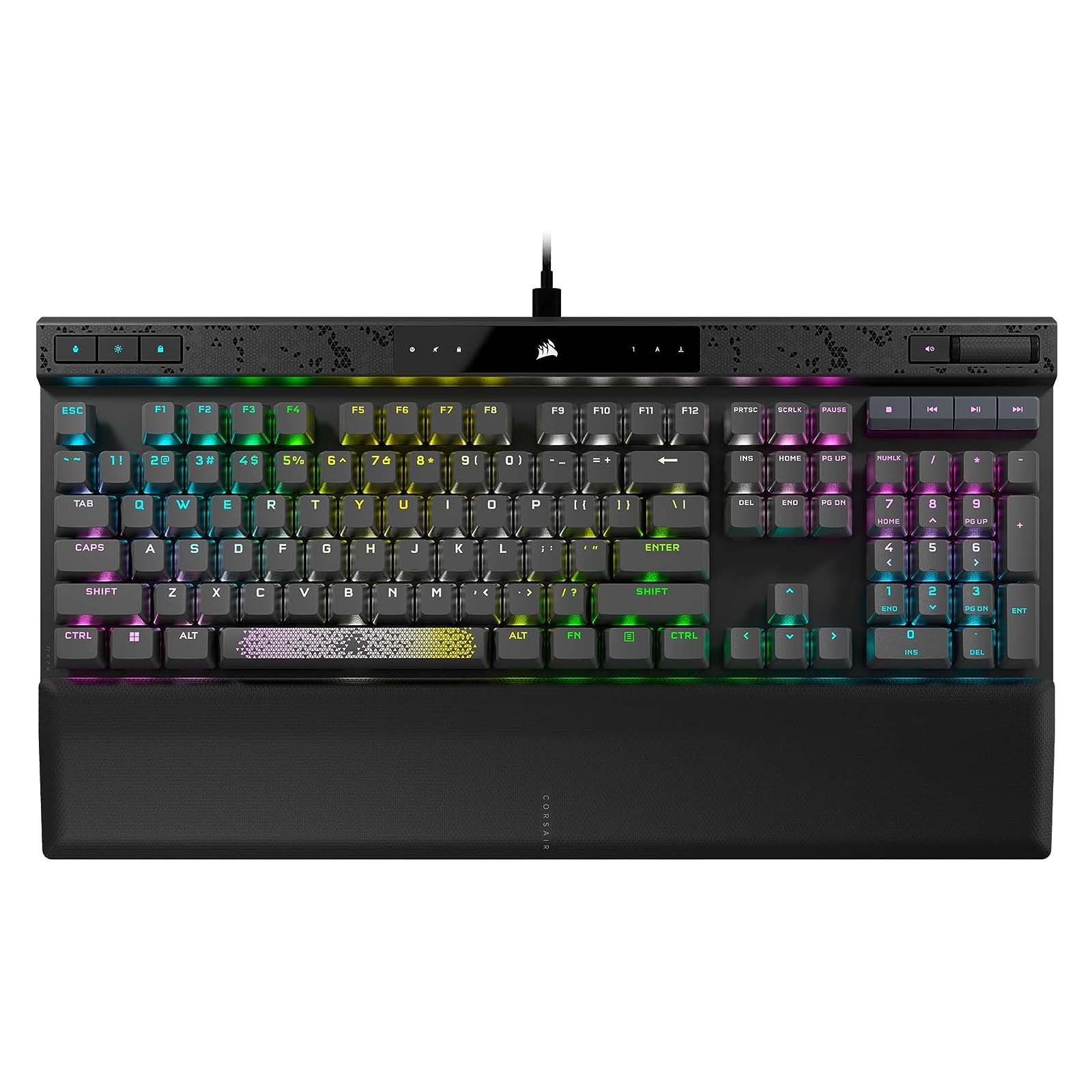 Игровая клавиатура Corsair K70 Max, Corsair MGX, черный, английская раскладка игровая клавиатура corsair k70 max corsair mgx английская раскладка чёрный