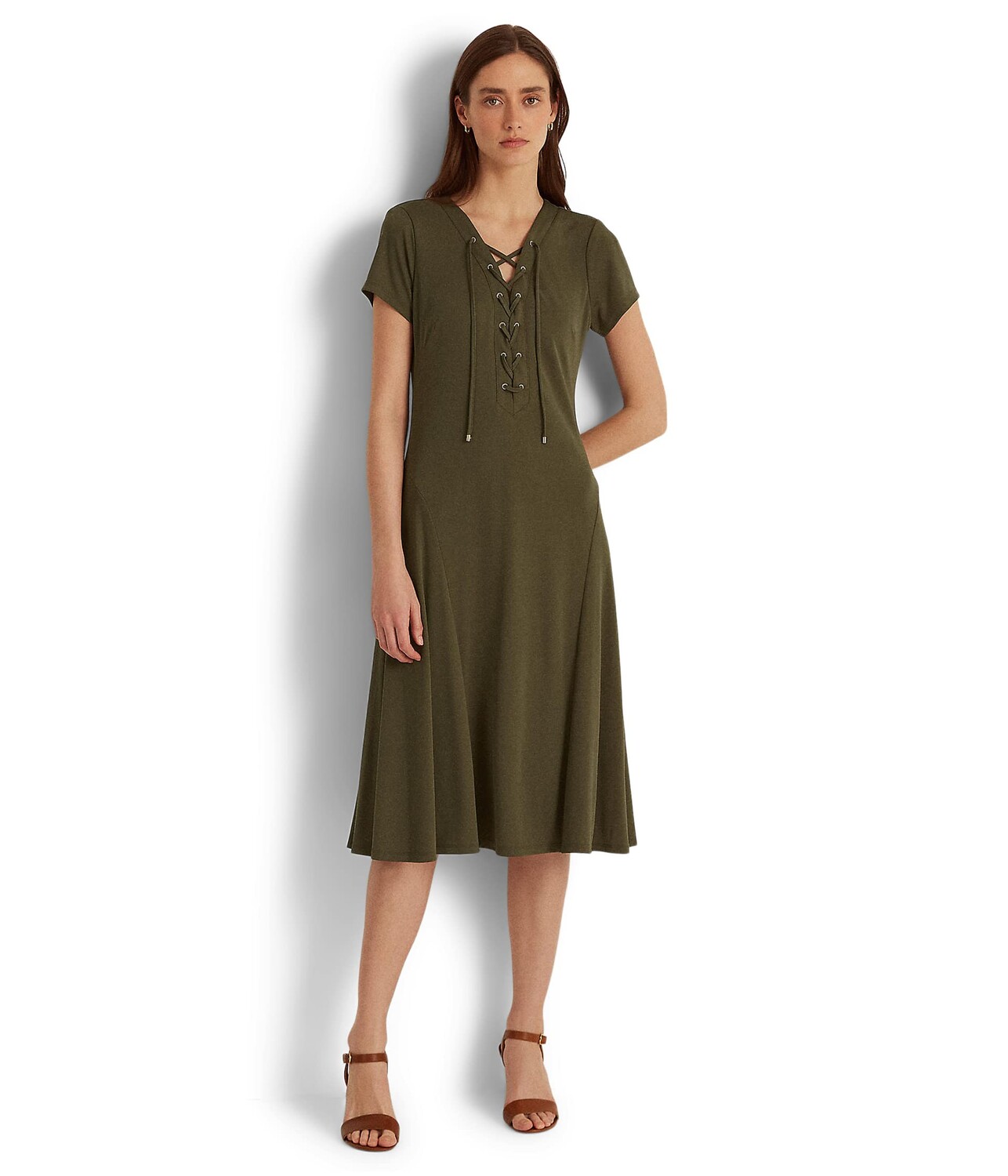 

Платье LAUREN Ralph Lauren, Lace-Up Jersey Dress
