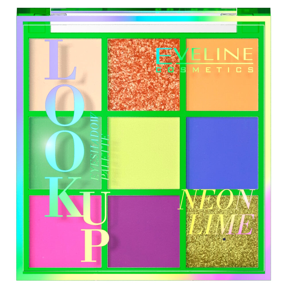 

Eveline Cosmetics Look Up палетка из 9 теней для век Neon Lime 10.8g