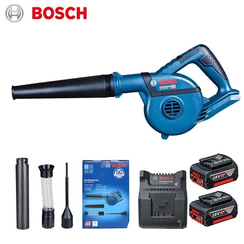 Bosch промышленный фен с литиевой батареей GBL18V-120, аккумуляторная воздуходувка, пылесборник, электроинструмент