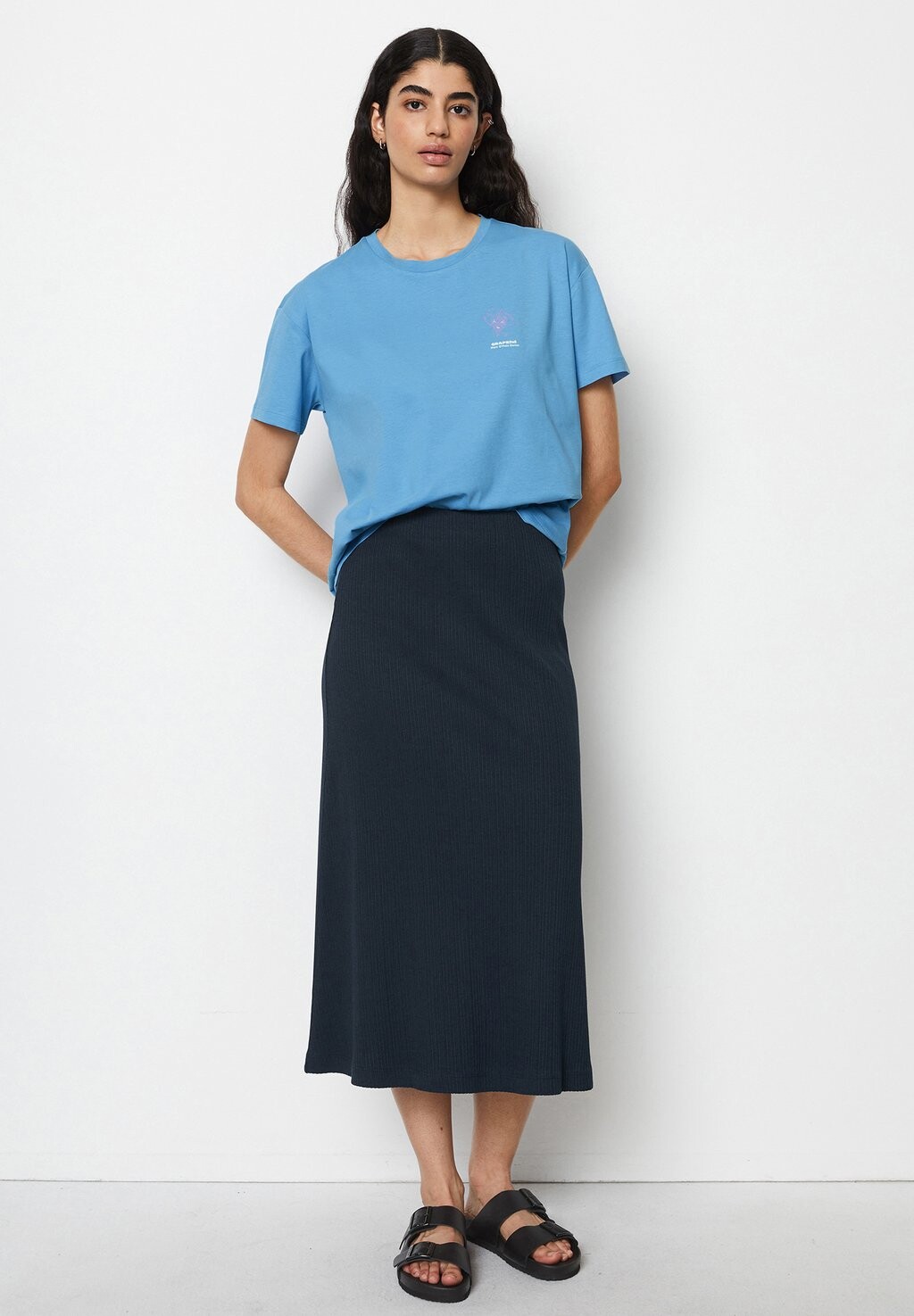 

Базовая футболка ROUNDNECK Marc O'Polo DENIM, светло-голубой