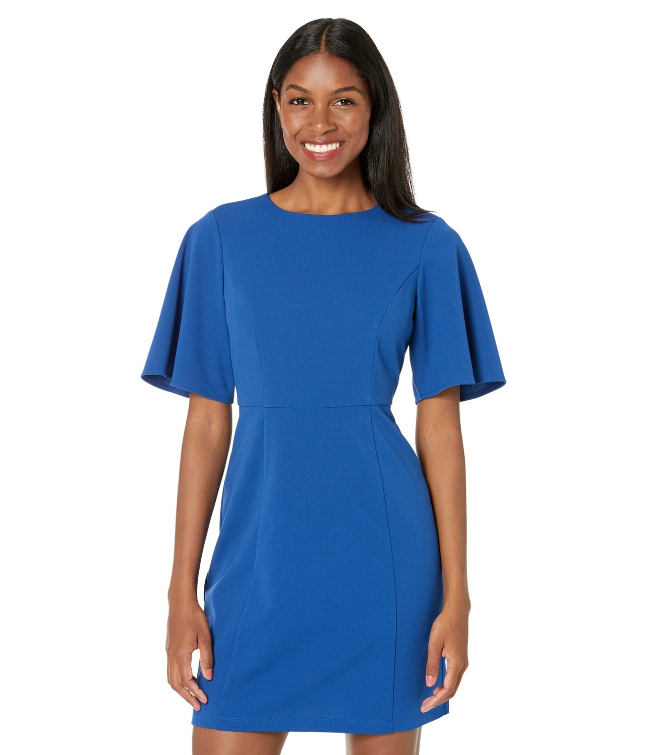 

Платье Donna Morgan, Petite Mini Dress with Flutter Sleeve