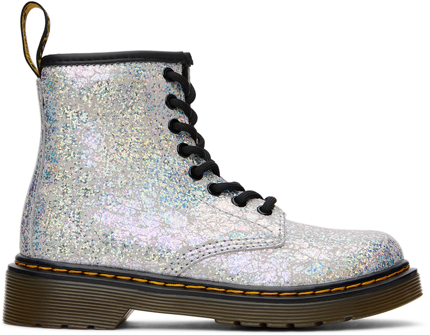 Silver dr sale martens