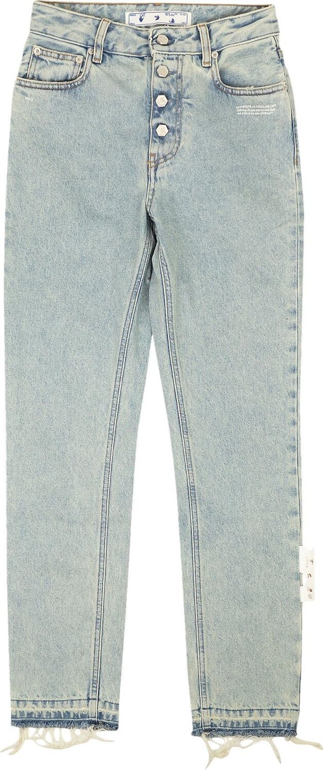 

Джинсы Off-White Riserva Straight Jeans 'Light Blue', синий