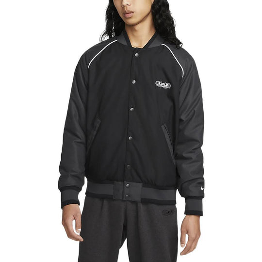 Куртка Nike Baseball Collar Raglan Sleeve Long Sleeves Jacket Men's Black DQ6148-010, черный