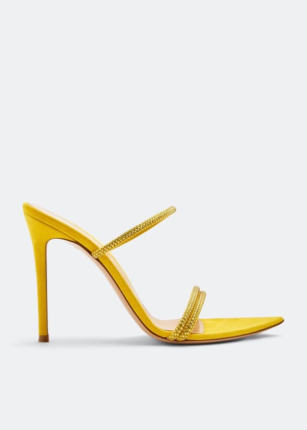 

Мюли GIANVITO ROSSI Cannes mules, желтый