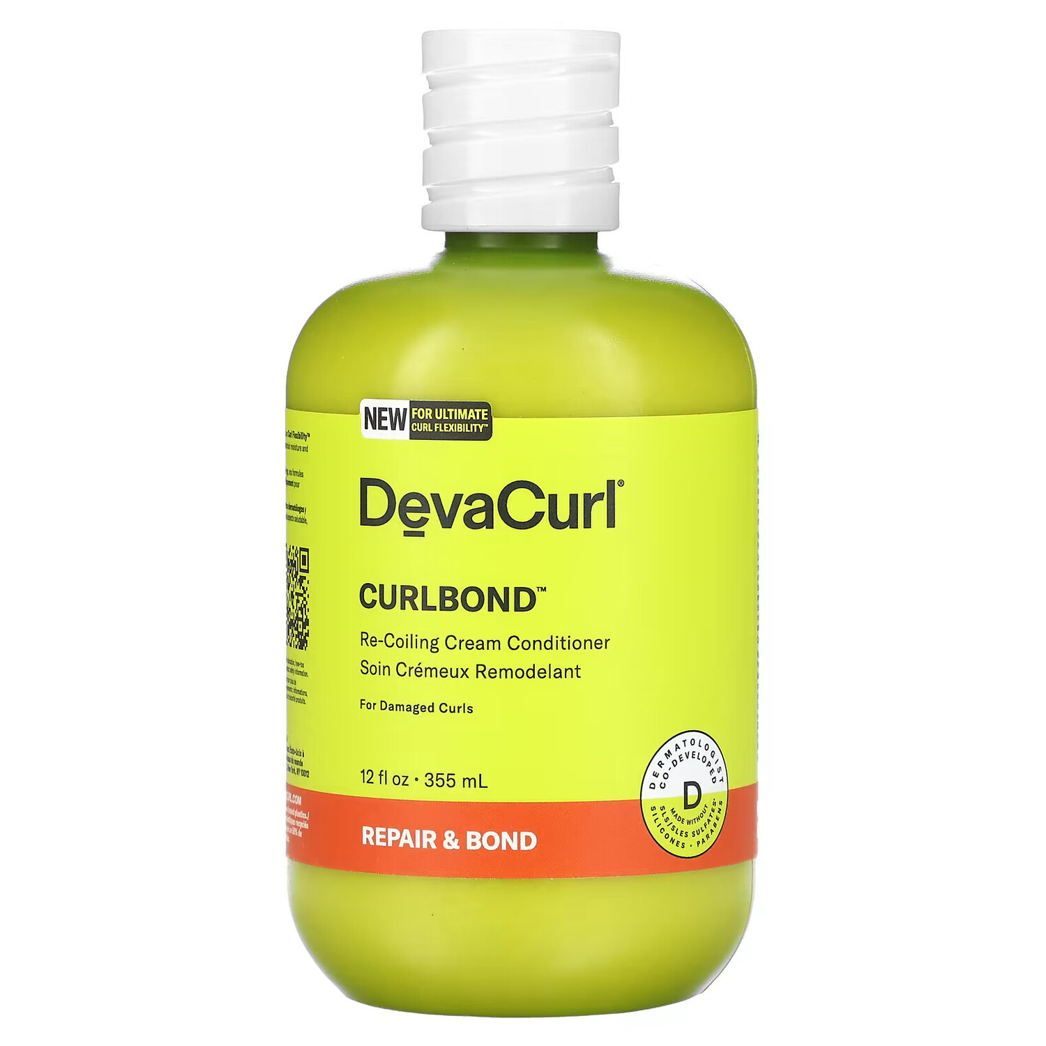 

DevaCurl, Curlbond, крем-кондиционер для восстановления волос, для поврежденных локонов, 355 мл (12 жидк. Унций)