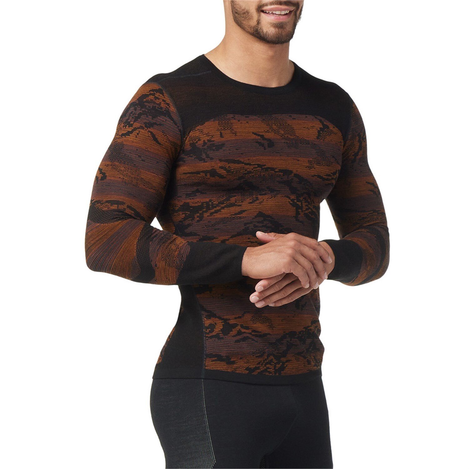 

Топ Smartwool Intraknit Thermal Merino Base Layer Pattern, чёрный