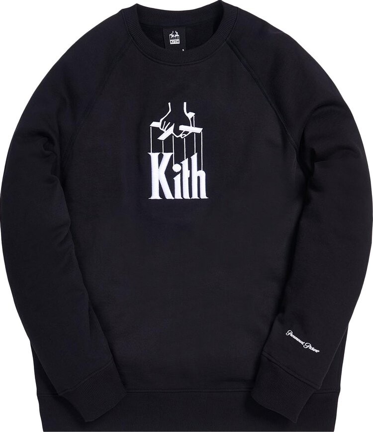

Толстовка Kith x The Godfather Puppet Crewneck 'Black', черный