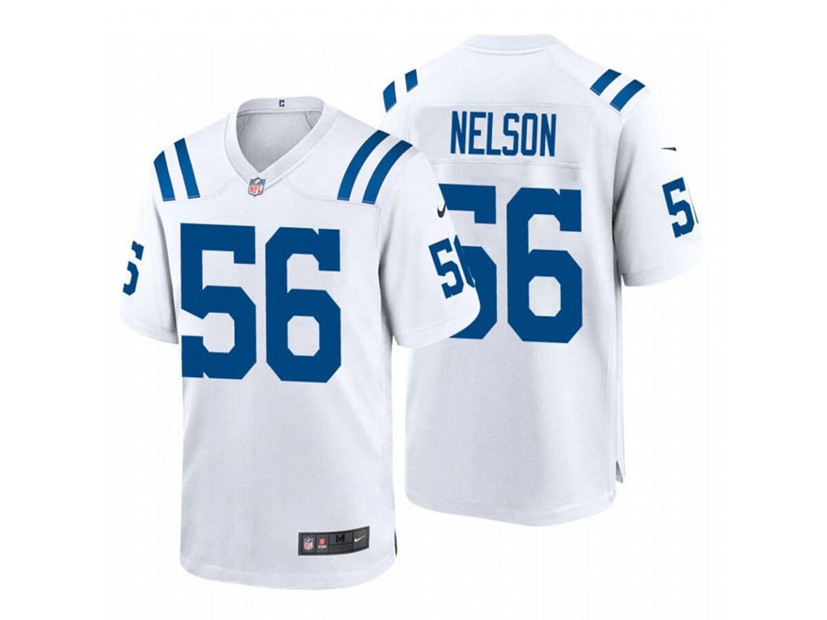 

Мужская игровая майка indianapolis colts quenton nelson Nike, белый