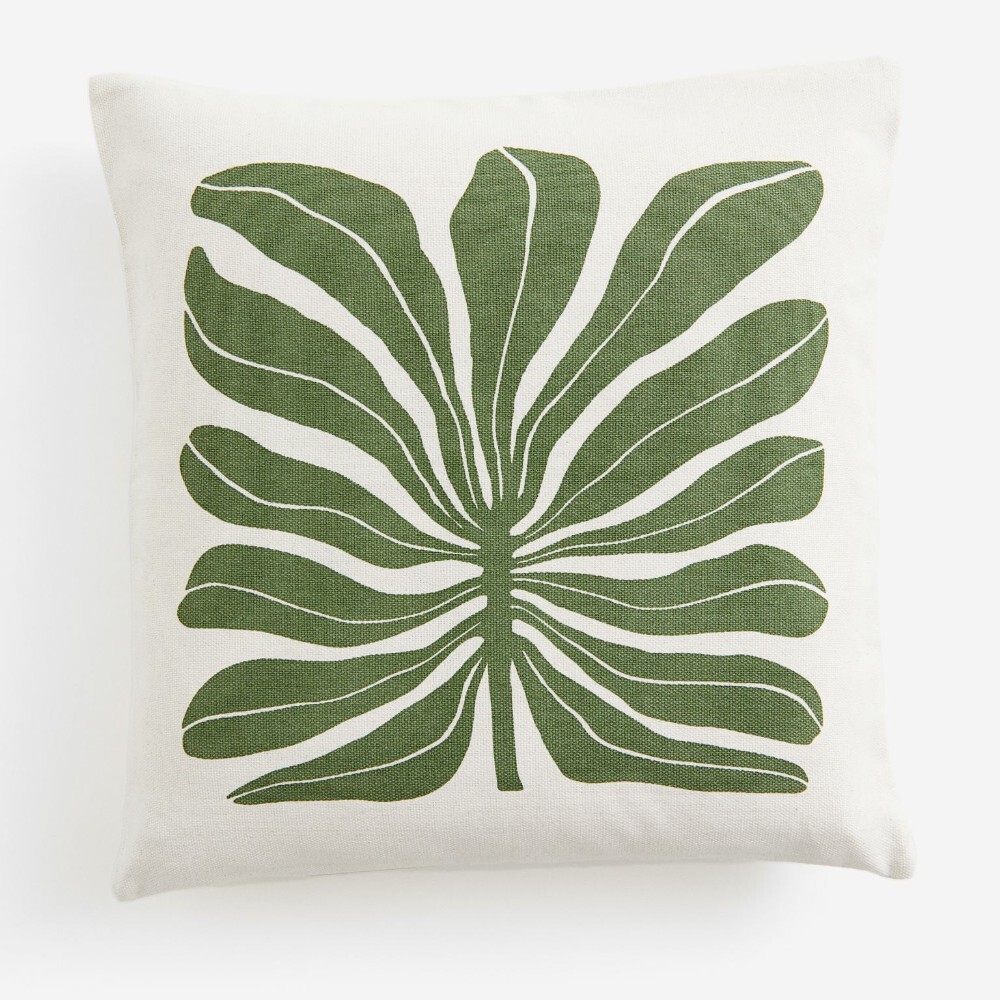 

Декоративная наволочка H&M Home Patterned, светло-бежевый/зеленый