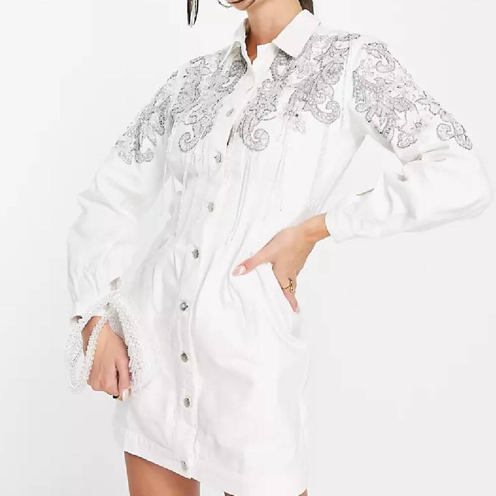 

Платье мини Asos Design, белый