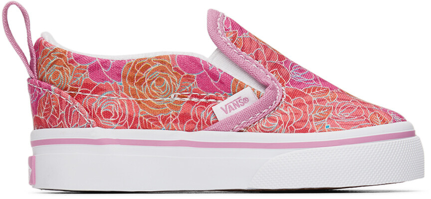 

Детские розовые слипоны с V-образным вырезом Vans