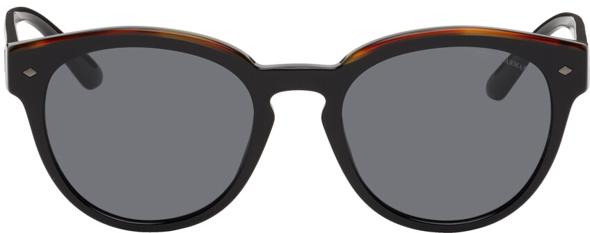

Черные круглые солнцезащитные очки Giorgio Armani