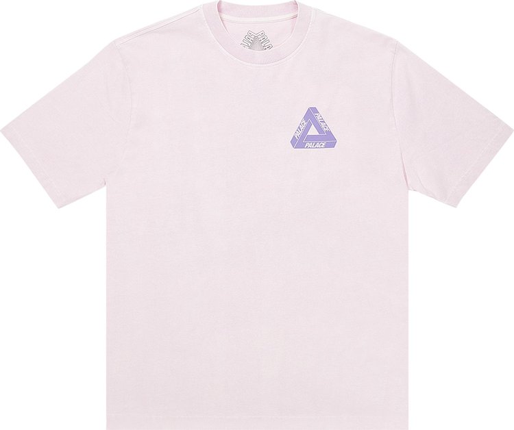 Футболка Palace Reacto Tri-Ferg T-Shirt 'Pink', розовый