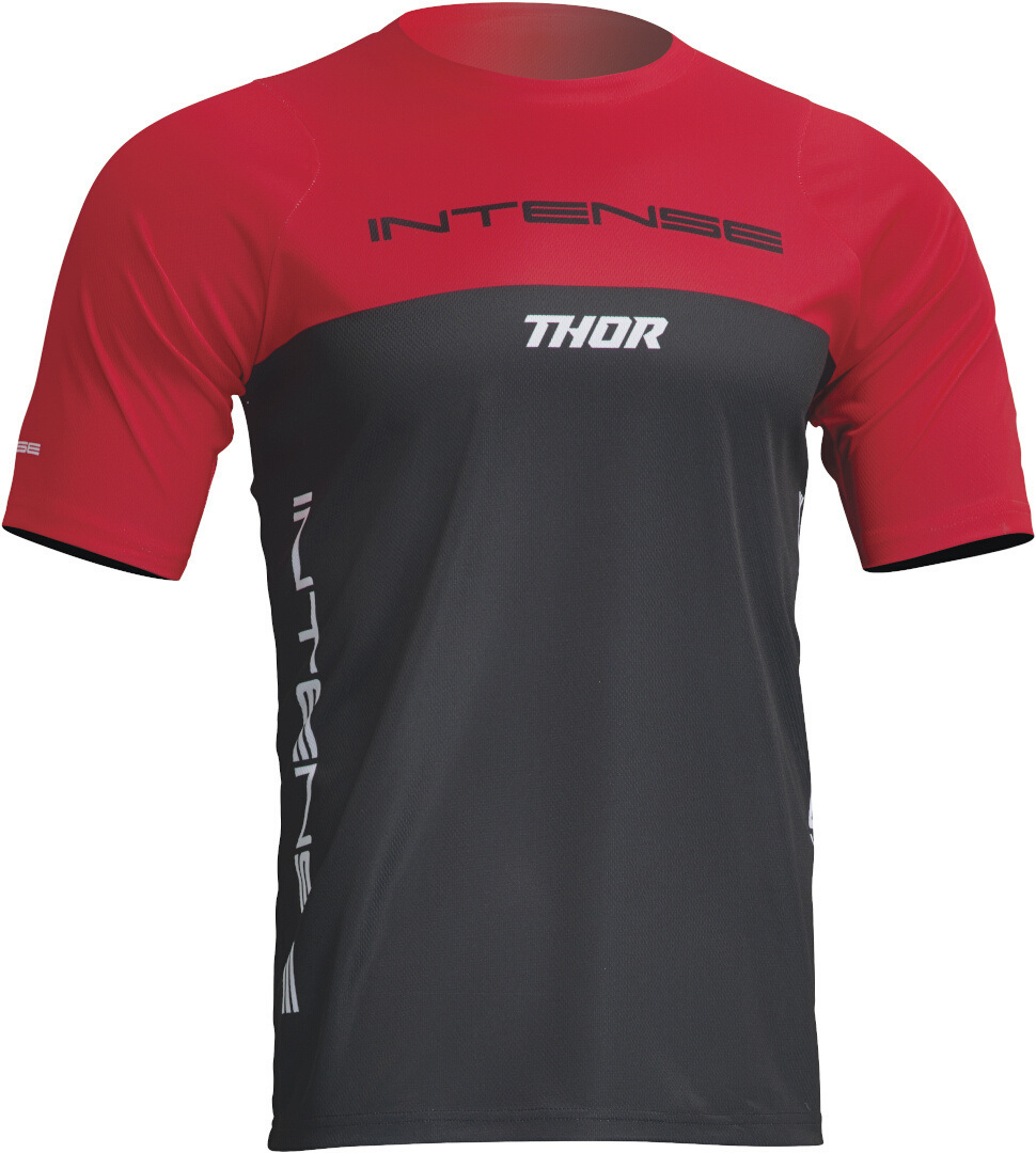 Thor Intense Assist Censis Велосипед Джерси, черный/красный футболка джерси thor intense assist dart велосипедная черный красный