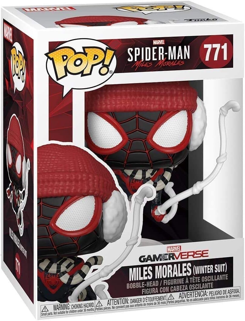

Фигурка Spider-Man Miles Morales Winter Suit Pop # 771 Marvel Gamerverse Vinyl Figure (Bundled with EcoTek Protector to