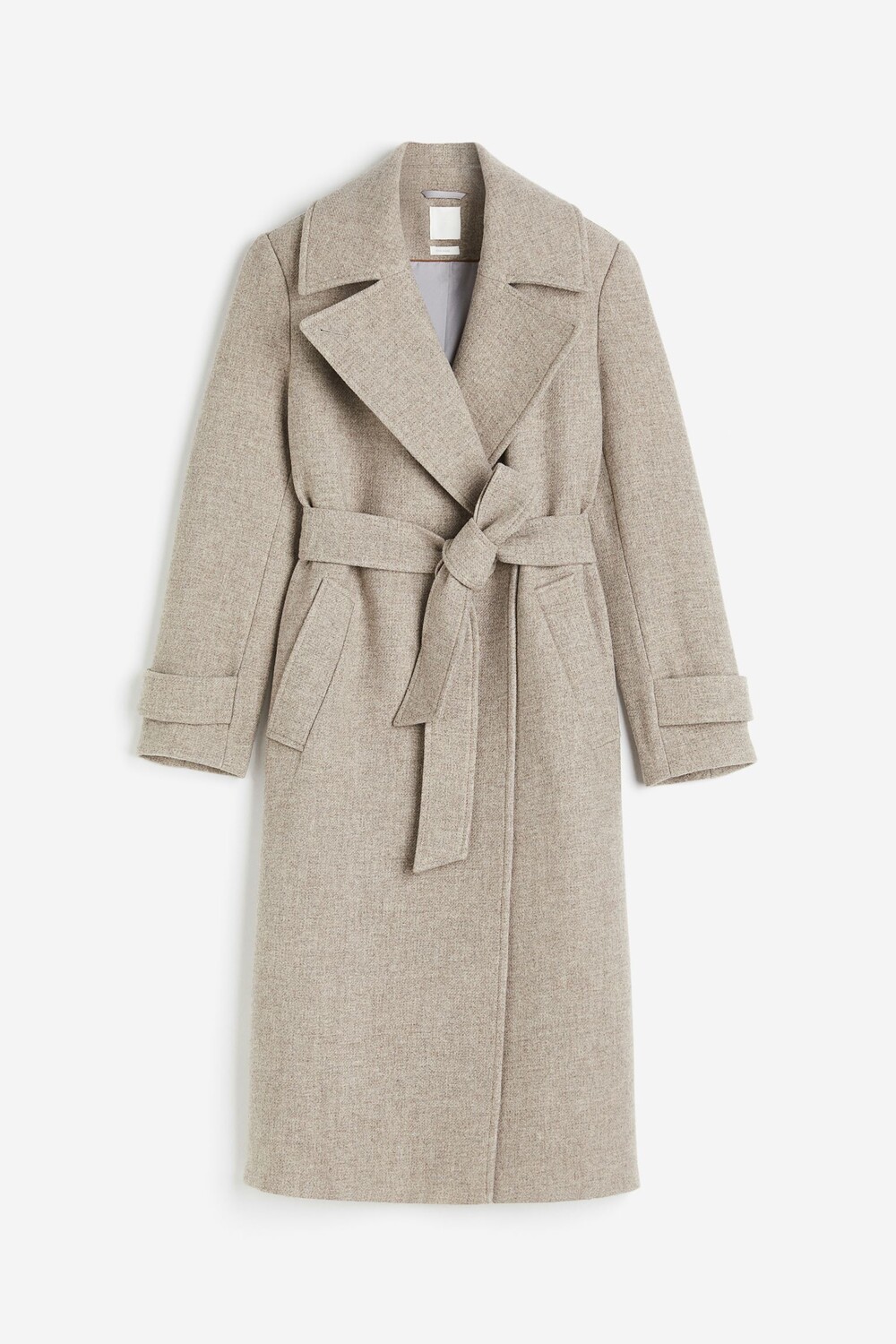 

Пальто H&M Wool-blend, бежевый меланж