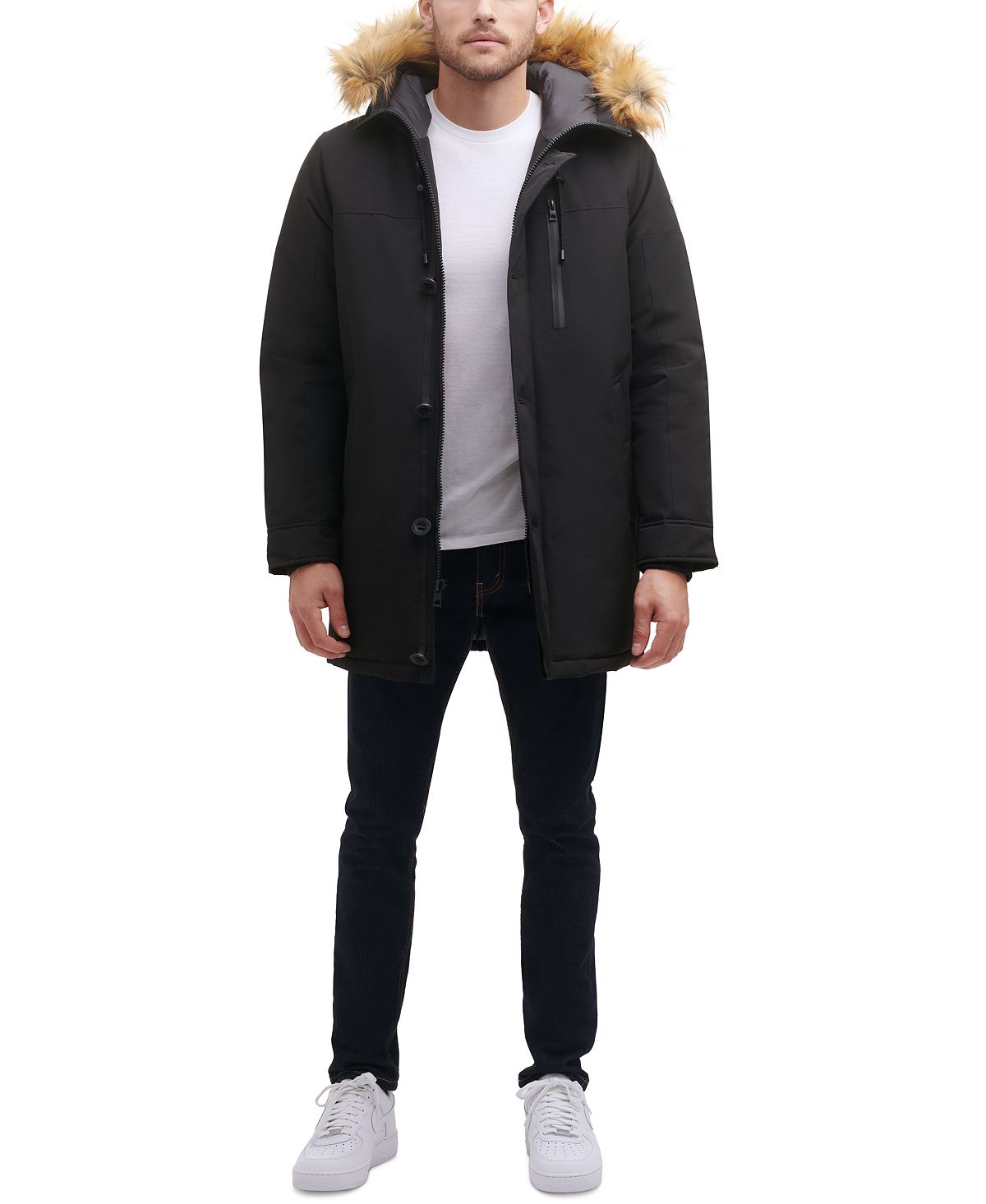 Мужская куртка-парка heavy weight GUESS heavy weight plain hoodie men cotton