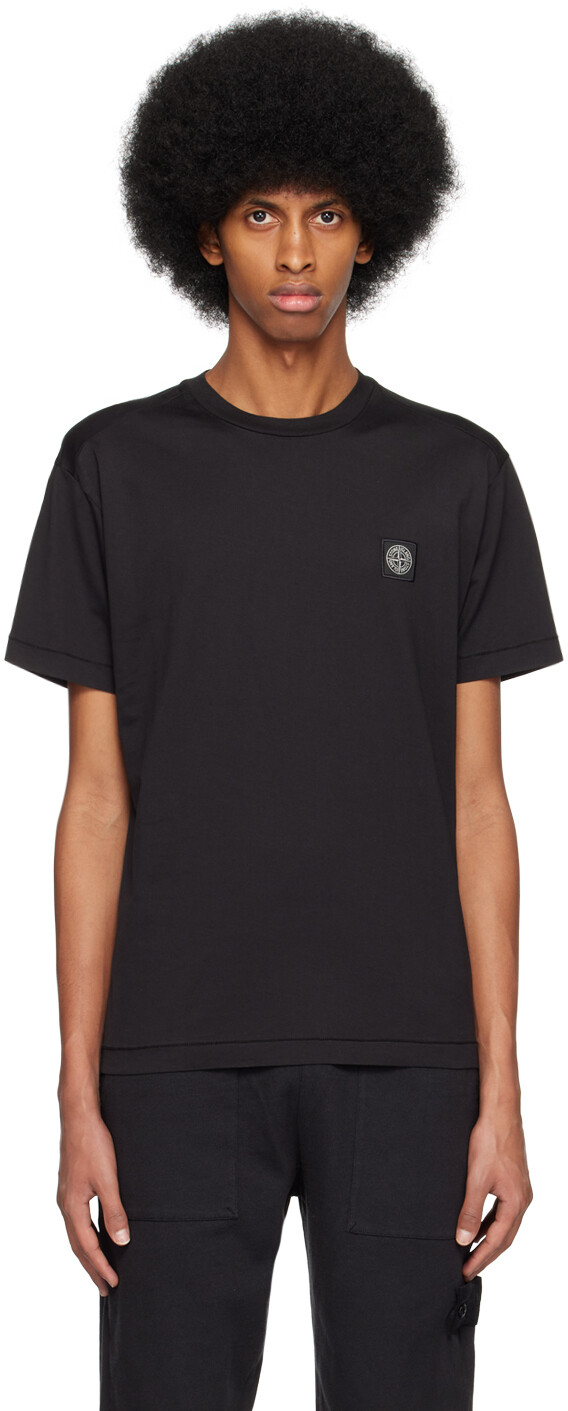 

Черная футболка 20147 Stone Island, Черный