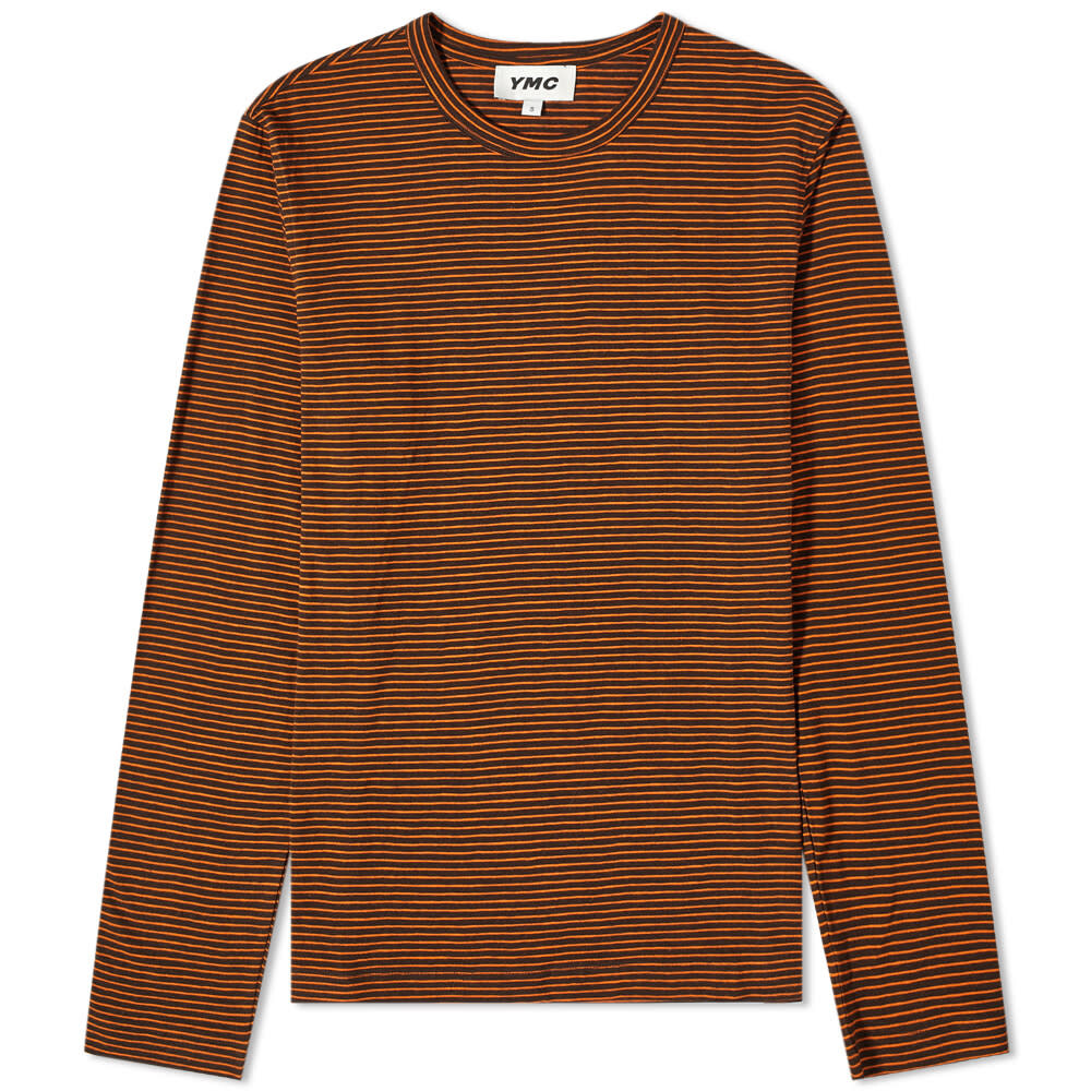 

Футболка YMC Long Sleeve Triple Striped Tee