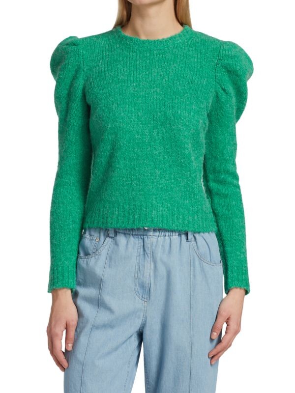 

Свитер locken с пышными рукавами Derek Lam Light green
