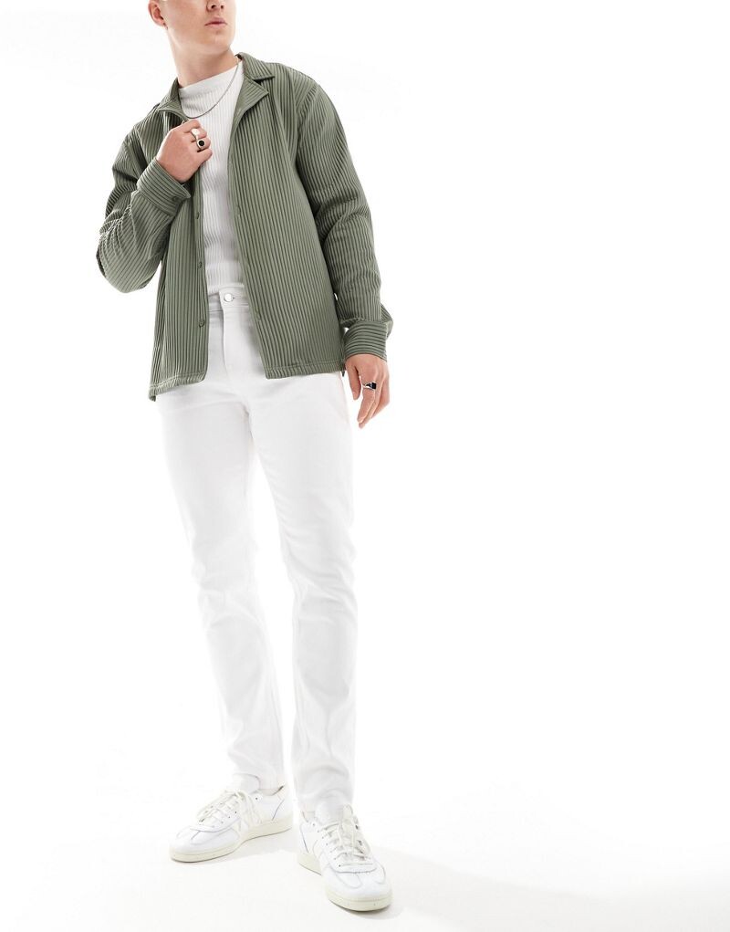 

ASOS DESIGN – белые джинсы скинни