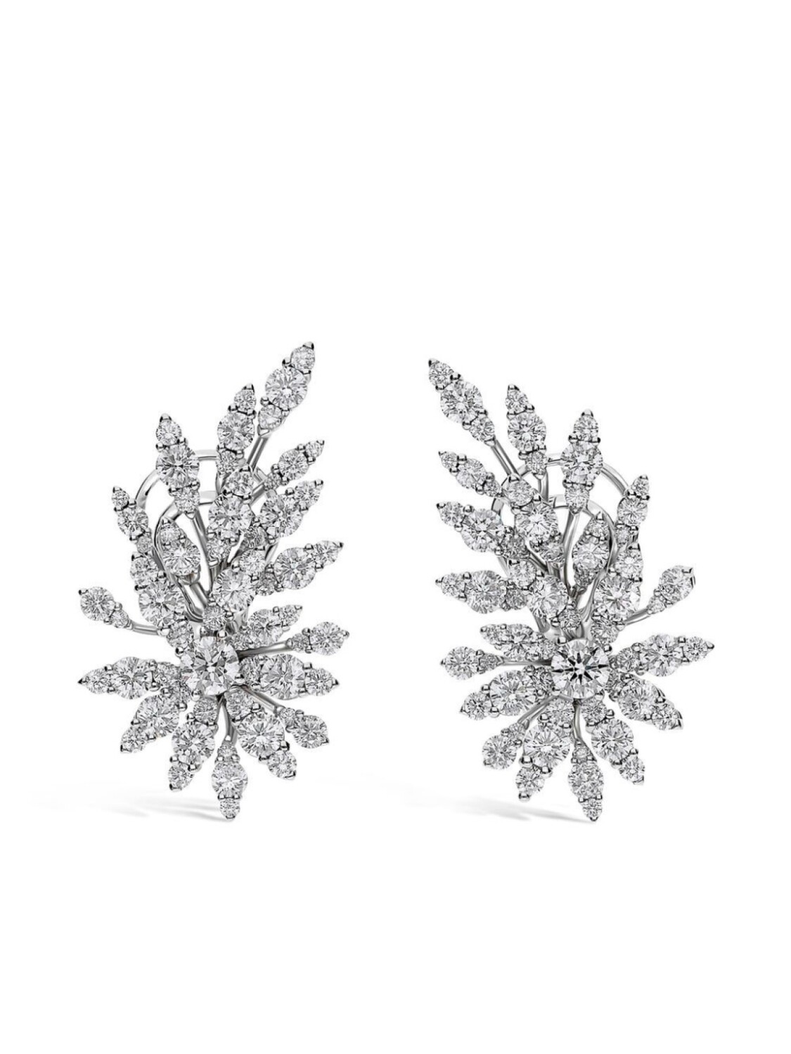 

Серьги из белого золота Flame с бриллиантами LEO PIZZO, серебряный