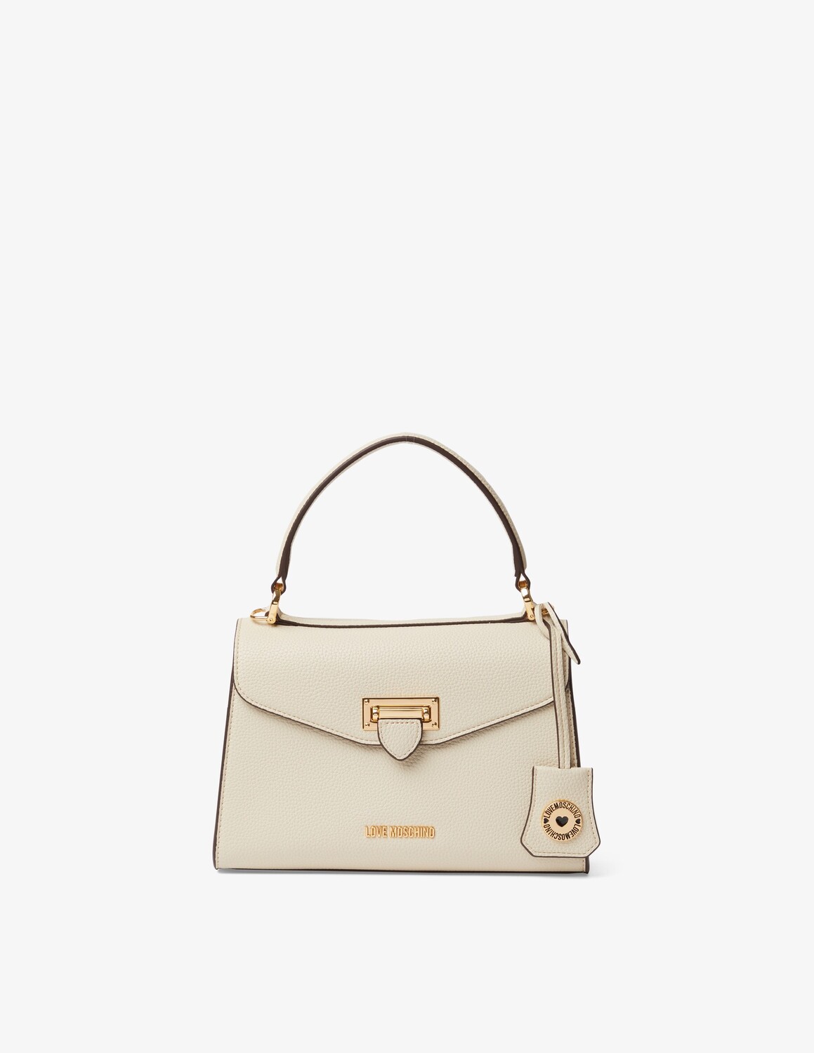 

Сумка S с верхним клапаном Love Moschino, кремовый
