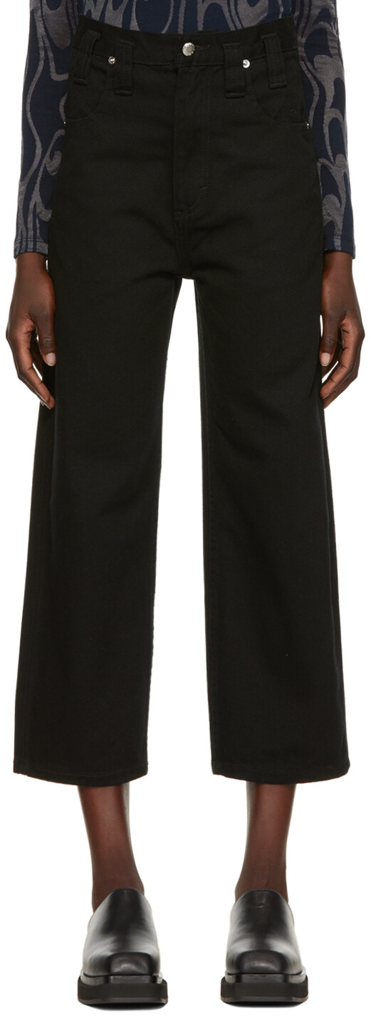 

Черные мешковатые джинсы Eckhaus Latta