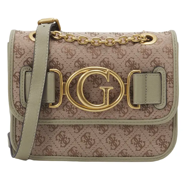 

Сумка кросс-боди Guess Aileen, коричневый/фисташковый