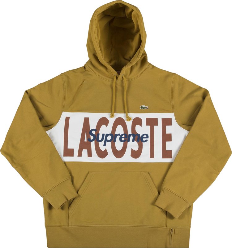 Supreme on sale lacoste hooded