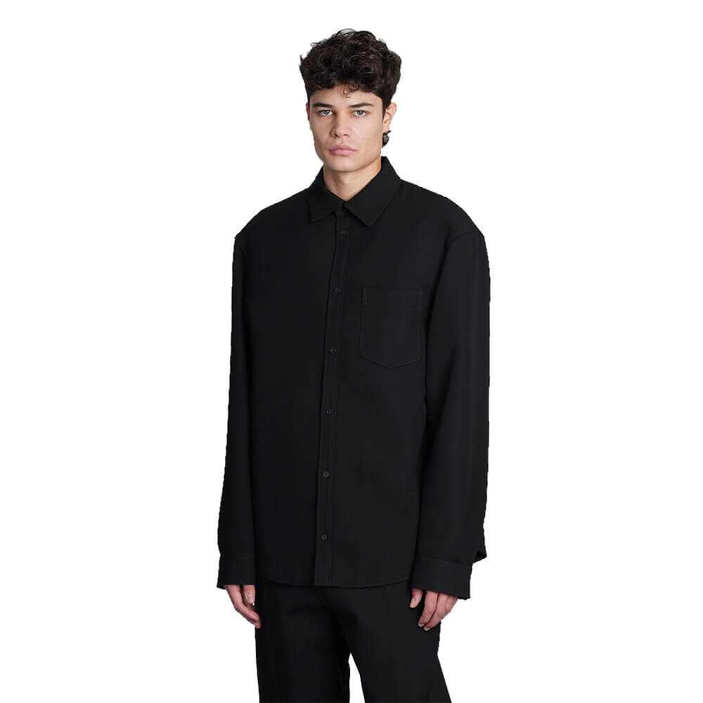 

Рубашка Balenciaga In Wool, чёрный